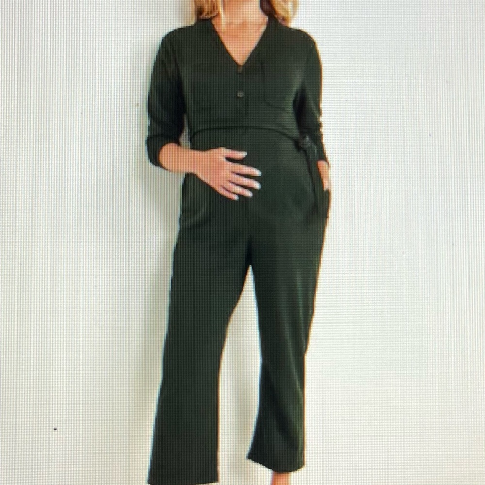 NWT Old Navy Maternity French Terry Utility Jumpsuit Size XL